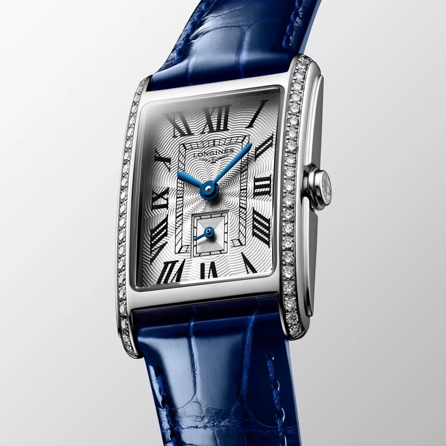 Longines Longines DolceVita L5.512.0.71.7, dolcevita швейцария женские часы на браслете кожаный боковой вид