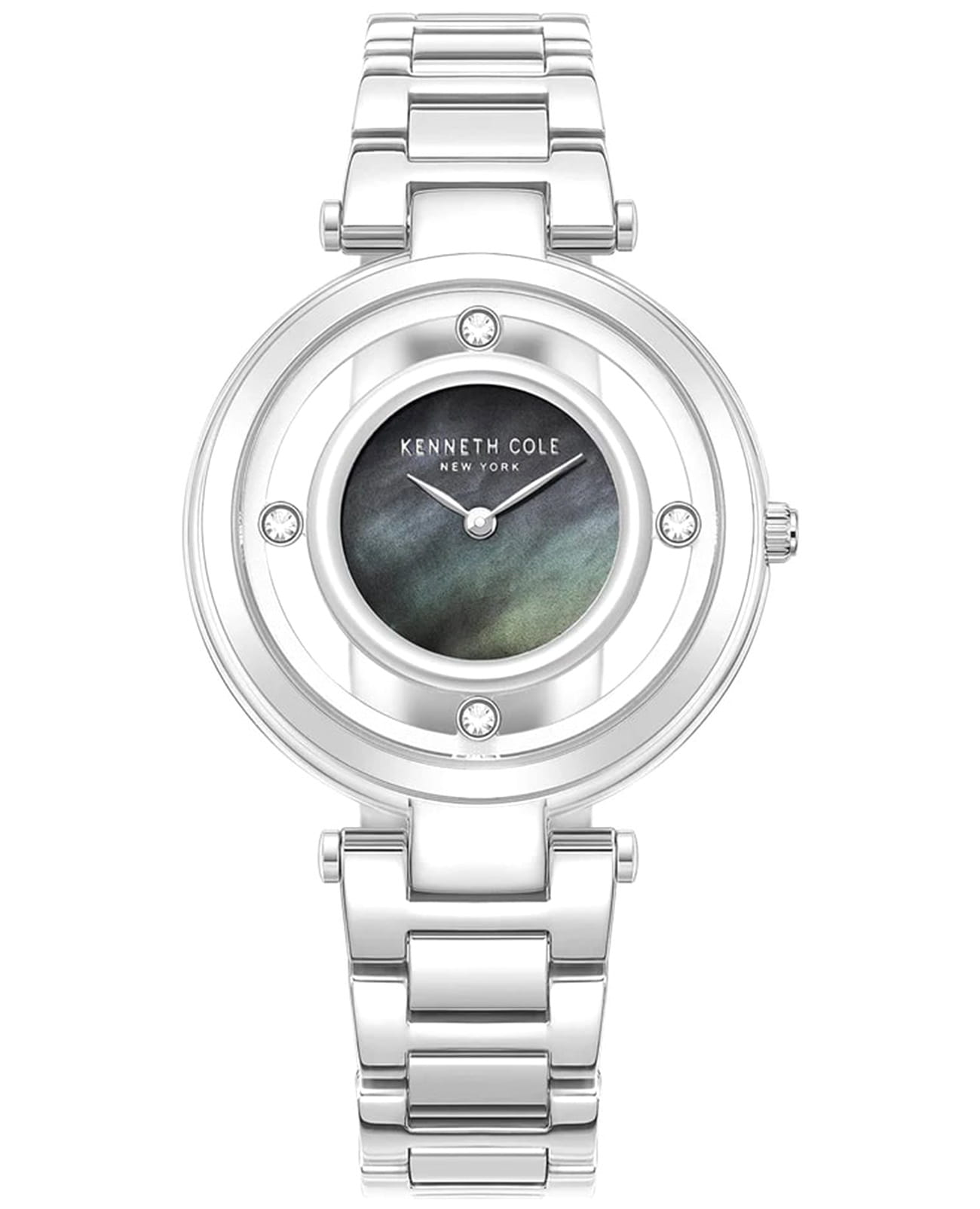 Kenneth Cole Kenneth Cole New York KCWLG0027002  KCWLG0027002 кварцевые женские часы перламутровый циферблат, браслет нержавеющая сталь — вид спереди