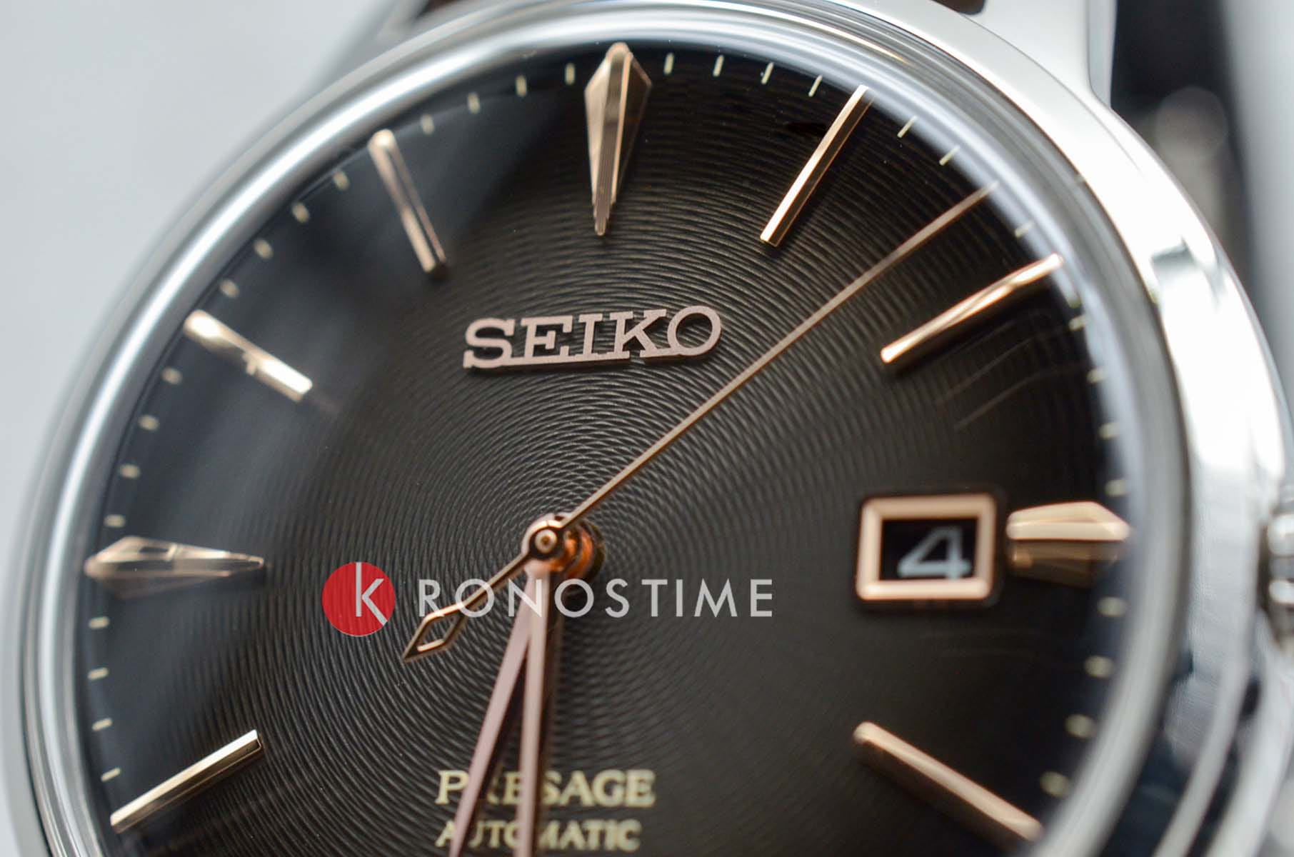 Оригинальные часы Seiko Seiko Presage SRPJ17J1 механические калибр механизма 4r35 общий вид