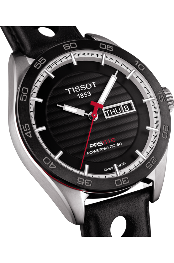 Оригинальные часы Tissot Tissot PRS 516 Powermatic 80 T100.430.16.051.00 механические калибр механизма powermatic 80.121 общий вид