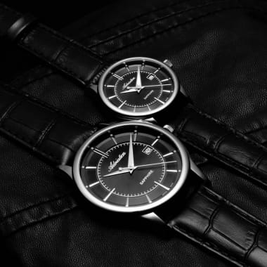Adriatica Adriatica Premiere A1296.5214Q,  швейцария мужские часы на браслете кожаный боковой вид