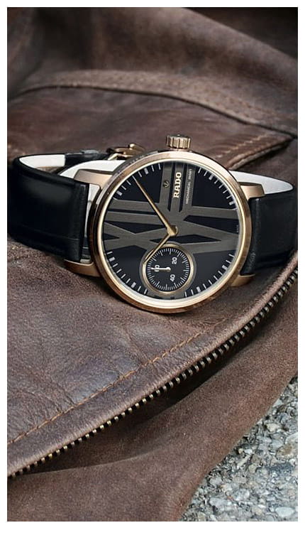 Rado Rado DiaMaster Automatic R14586155, diamaster швейцария мужские часы на браслете кожаный боковой вид