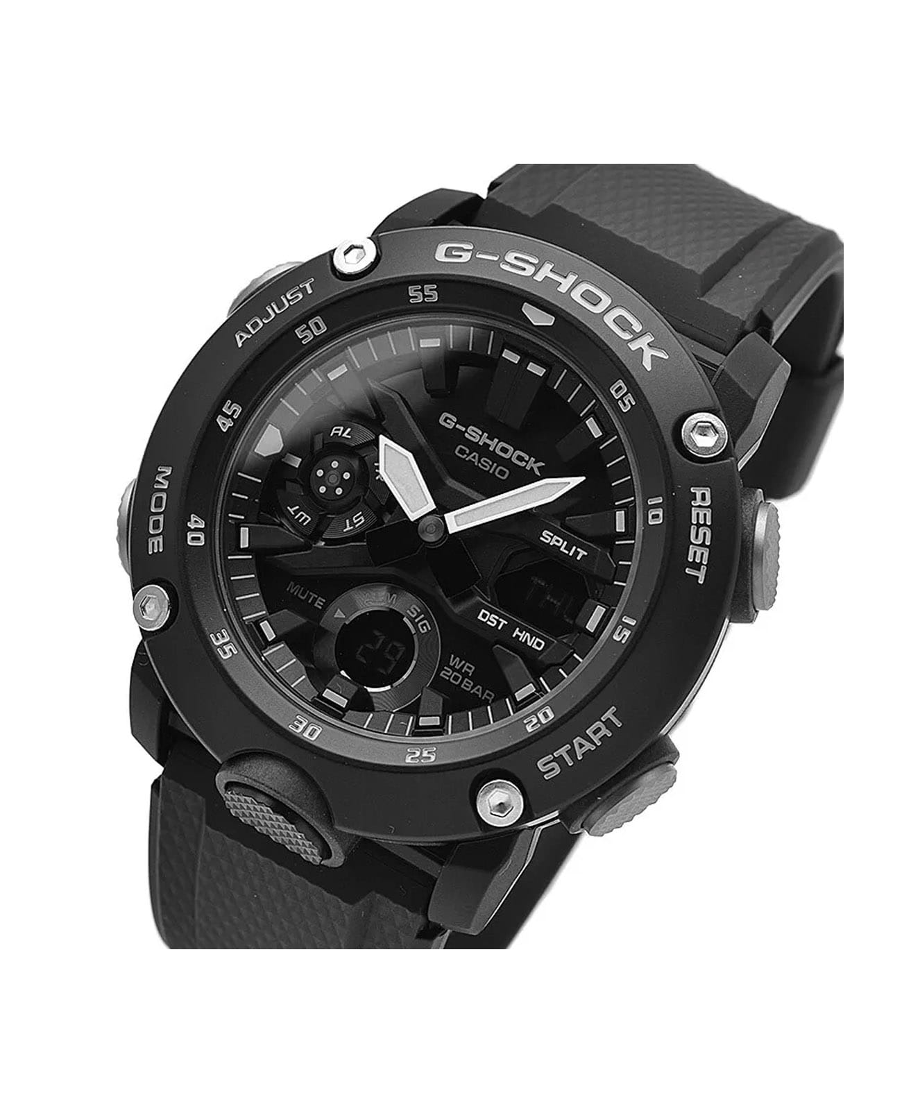 Casio Casio G-Shock GA-2000S-1ADR (GA-2000S-1A) мужские часы черный циферблат на запястье