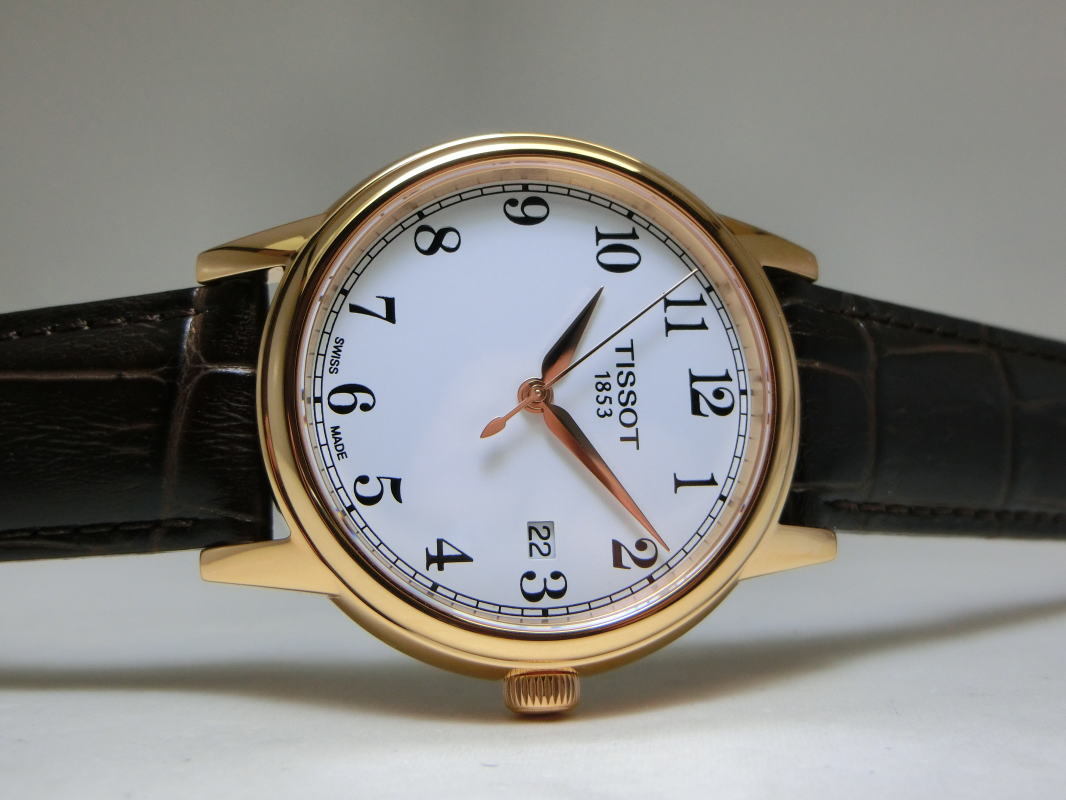 Tissot Tissot Carson T085.410.36.012.00, t-classic швейцария мужские часы на браслете кожаный боковой вид