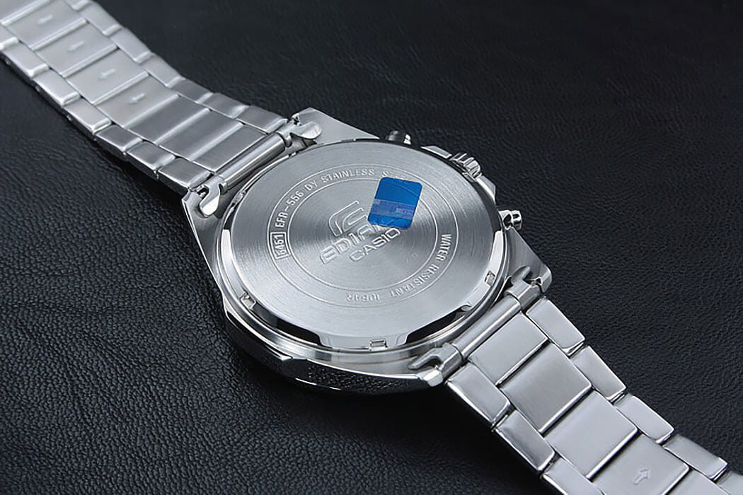 Casio Casio Edifice EFR-556DB-1A кварцевые мужские часы часы крупный план  циферблата