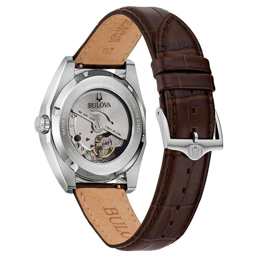 Bulova Bulova Surveyor 96B427,  сша мужские часы на браслете кожаный боковой вид