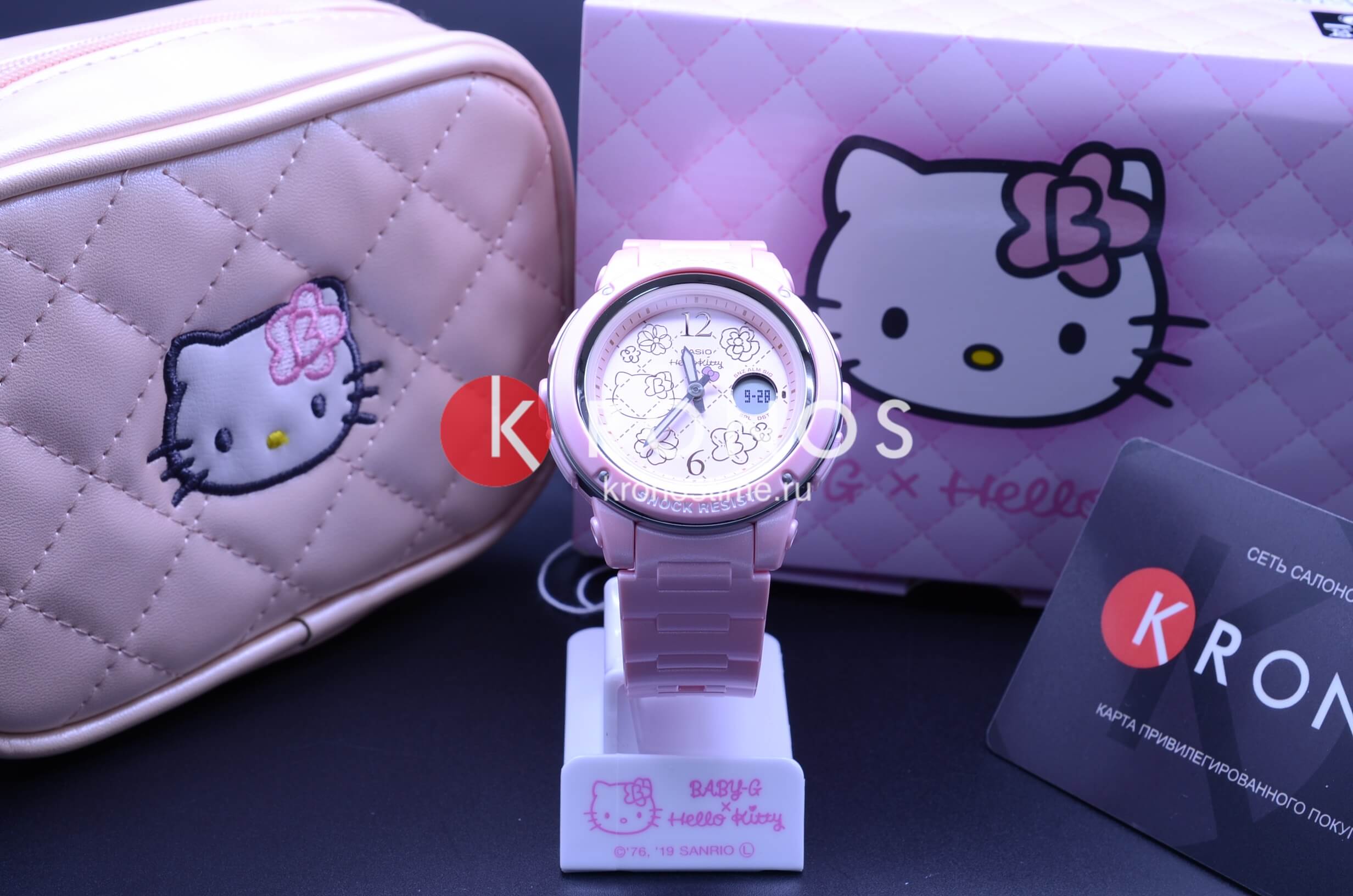 Casio Casio Baby-G BGA-150KT-4 женские часы розовый циферблат на запястье