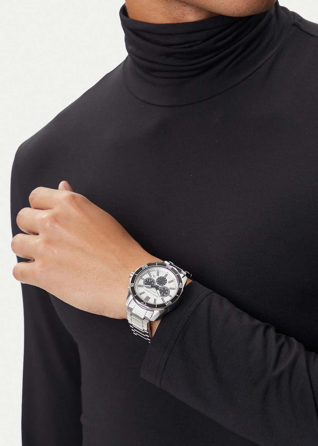 Armani Exchange Armani Exchange Spencer AX1969,  италия мужские часы на браслете нержавеющая сталь боковой вид