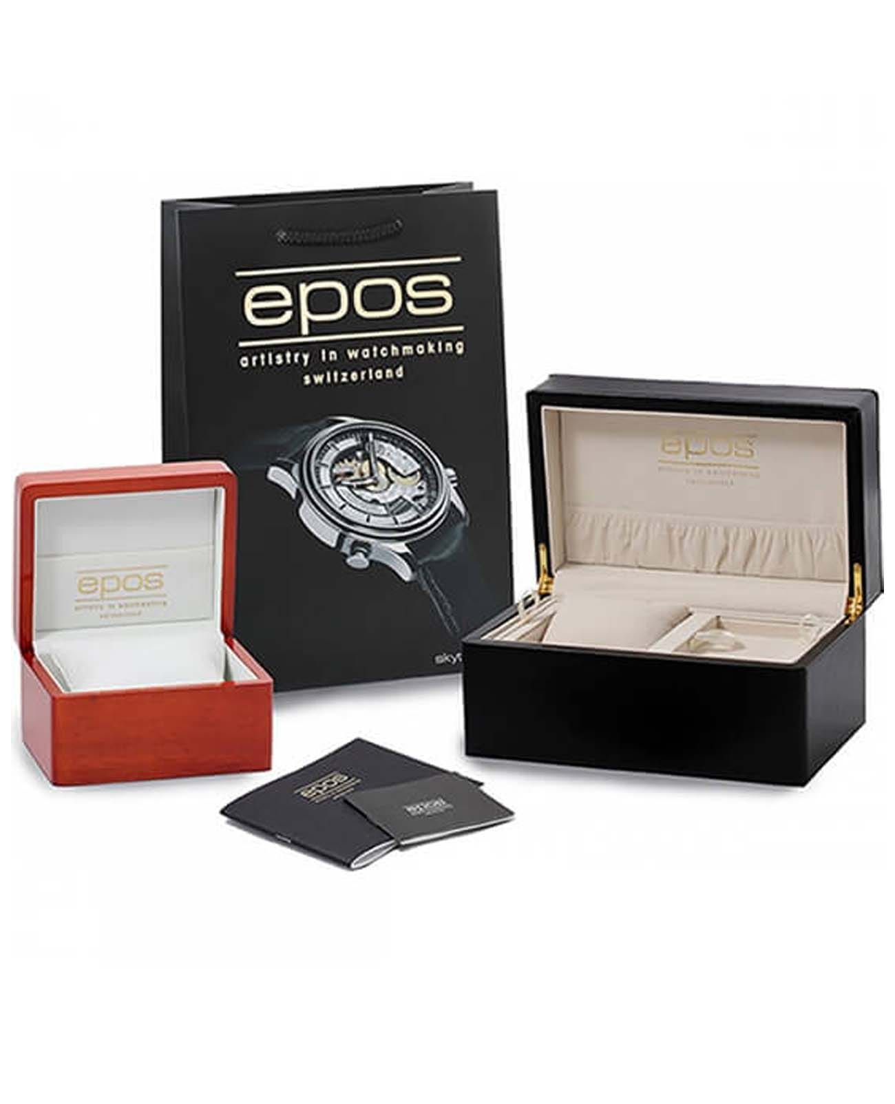 Epos Epos Sportive 3443.132.20.18.30 механические мужские часы часы крупный план серебристый циферблата