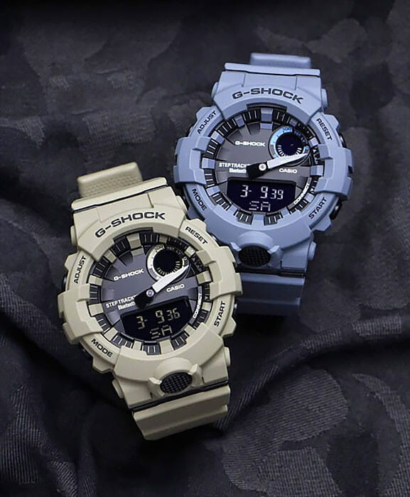 Casio Casio G-Shock GBA-800UC-2A электронные мужские часы часы крупный план черный циферблата