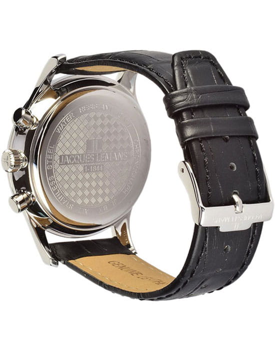 Jacques Lemans Jacques Lemans 1-1844ZB,  австрия мужские часы на браслете кожаный боковой вид
