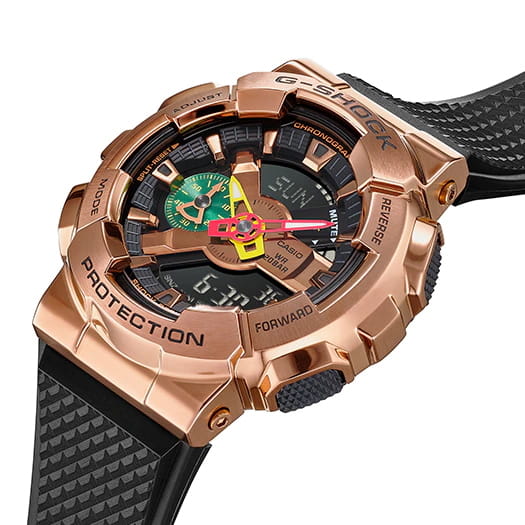 Casio Casio G-Shock GM-110RH-1A, g-shock япония мужские часы на браслете полимер боковой вид
