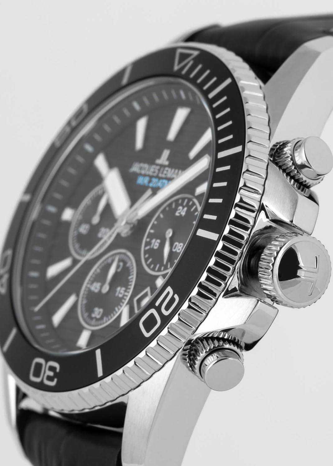 Jacques Lemans Jacques Lemans Liverpool Diver 1-2206A, liverpool австрия мужские часы на браслете кожа + силикон боковой вид