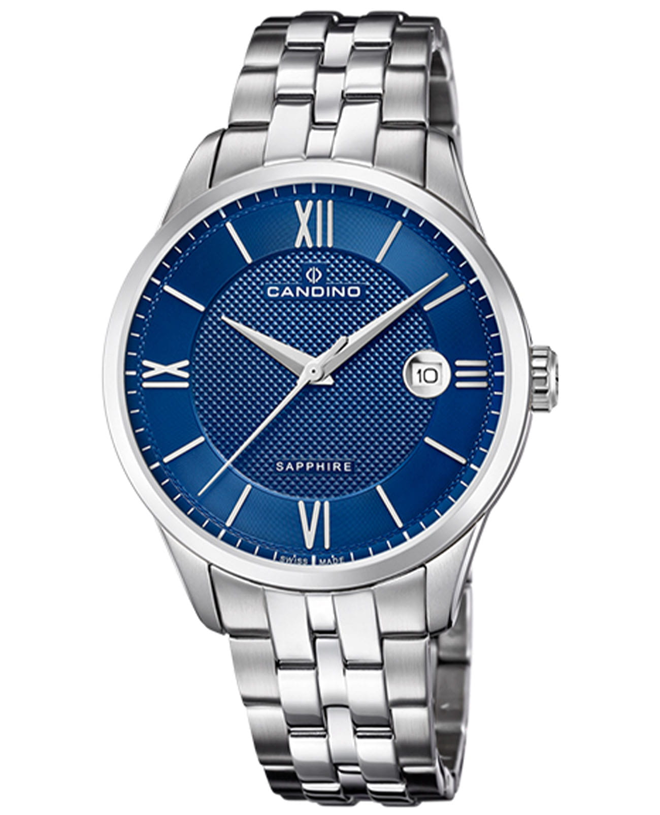 Candino Candino Couple Gents C4705/B  C4705/B кварцевые мужские часы синий циферблат, браслет нержавеющая сталь — вид спереди