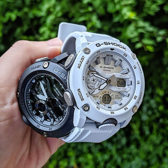 Casio Casio G-Shock GA-2000S-7ADR (GA-2000S-7A) — полный набор фото мужские часы япония