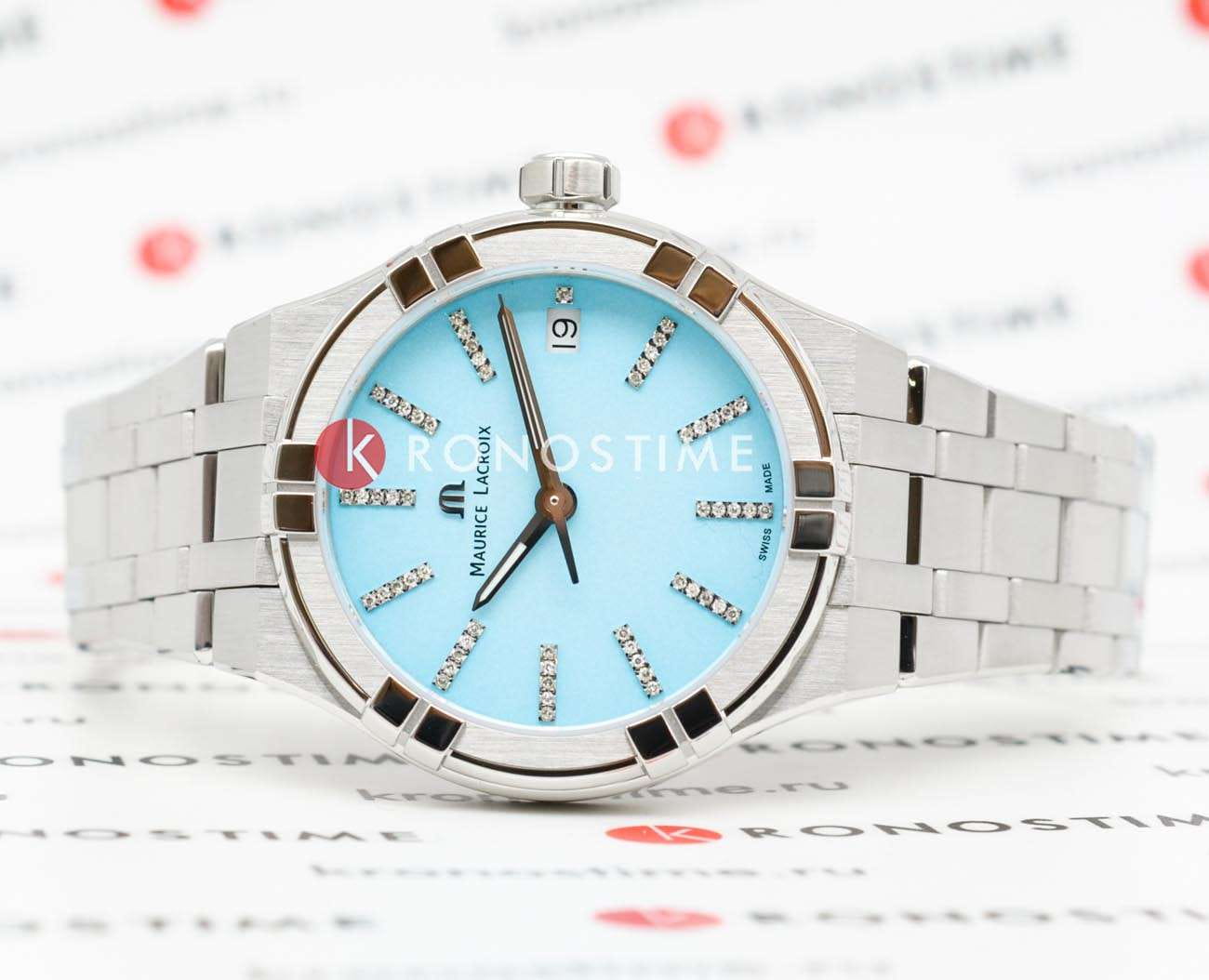 Maurice Lacroix Maurice Lacroix Aikon Quartz Colours Edition AI1106-SS002-450-1 , наручные женские часы фото под углом