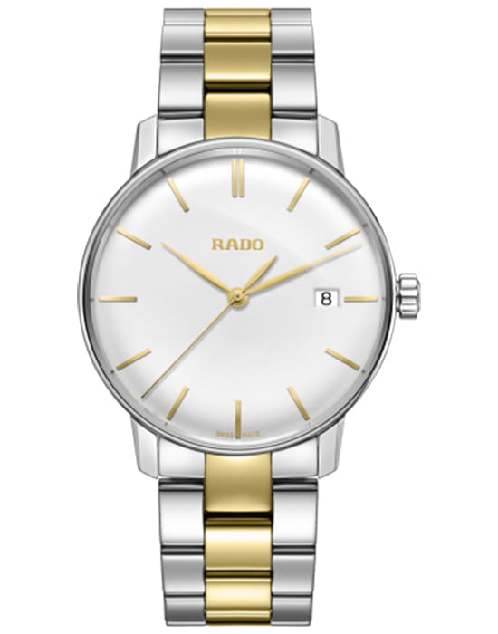 Rado Rado Coupole Classic Automatic R22864032 Classic R22864032 кварцевые мужские часы белый циферблат, браслет сталь c pvd покрытием — вид спереди